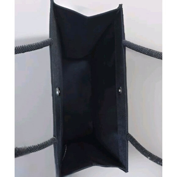 GIVENCHY  PARFUME SHOULDER SHOPPER TRAVEL TOTE BAG BLACK  PVC LOGO - Picture 3 of 7